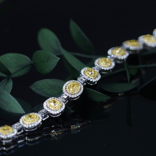 옐로우 다이아몬드 팔찌 18k ( 가격문의 )